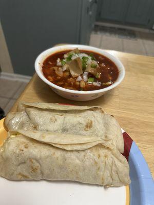 Tacos and menudo