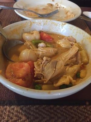 Almost finished House Special Curry. Tear worthy!