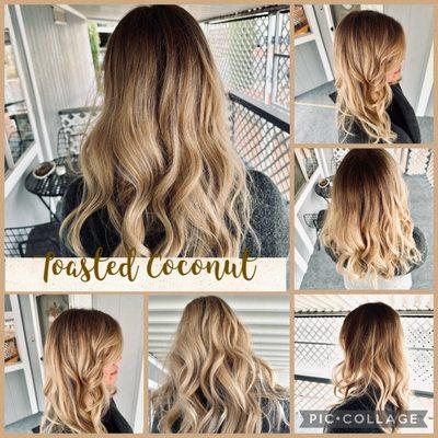 Toasted coconut balayage