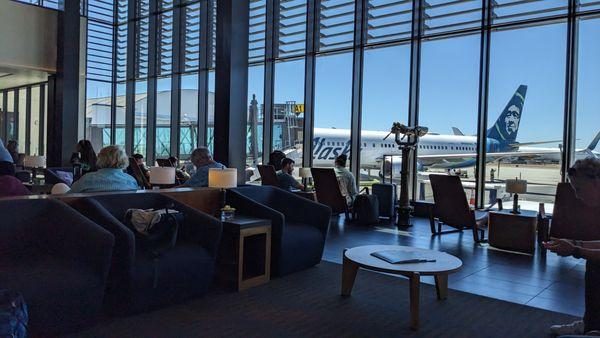 The airport lounge
