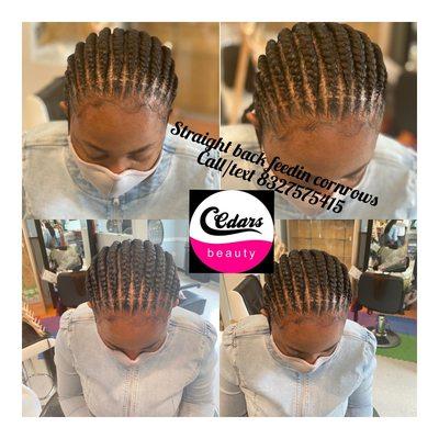 Straightback cornrows