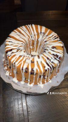 Lemon blueberry pound cake