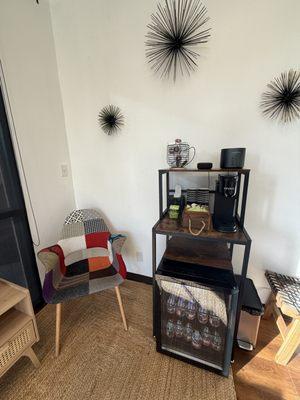 Lobby coffee & water for customers