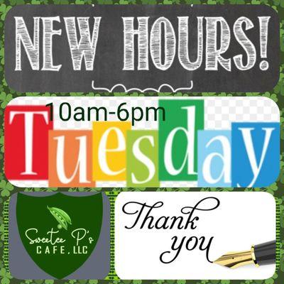 New Hours