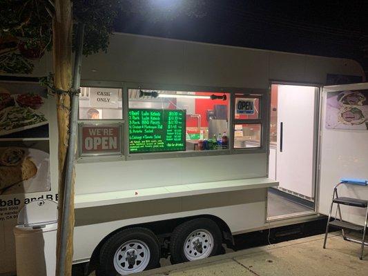 Father and son inside