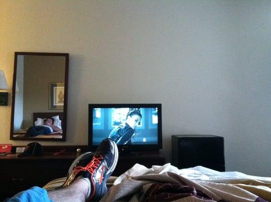 They got flat screens