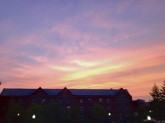 Cook Hall during a typical Hope College sunset:)