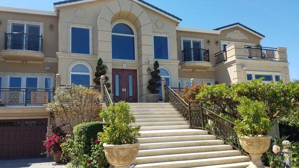 Custom Stair railing, balconies and decks. Powder coated.
