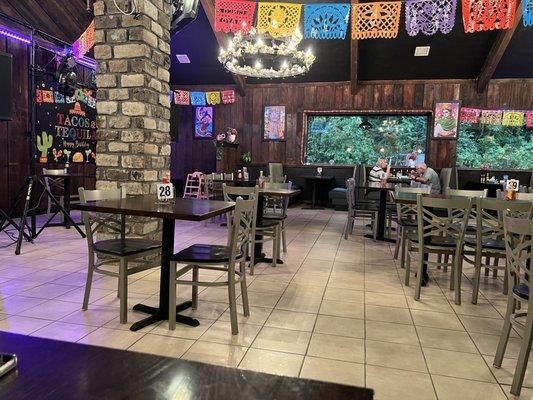 Inside restaurant side