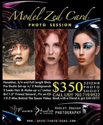 Visit our website for details www.FacesStudioVegas.com
