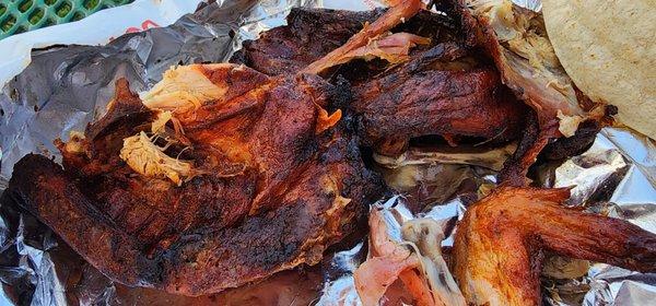 Whole BBQ chicken $15 was delicious!