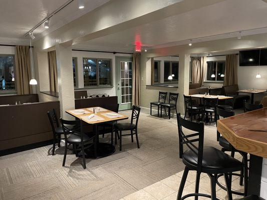 Existing dining room, Jan 2024 (expanding soon)