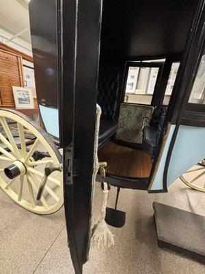 An old horse drawn carriage