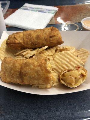 Spicy shrimp eggrolls