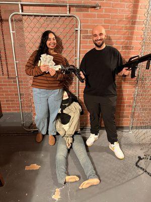 After we beat the room!