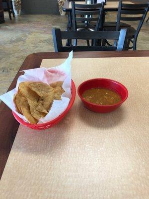 Fresh chips and salsa