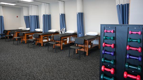 Private treatment areas