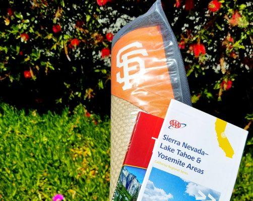 Free Giants mat with an insurance quote.