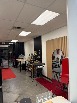 One view of the front of space