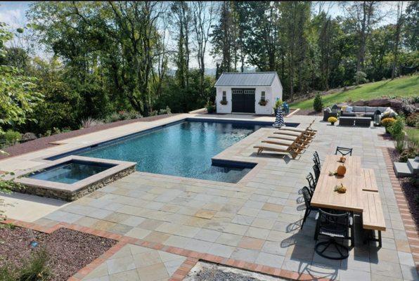 Dream garden hardscaping and landscaping