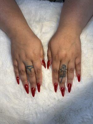 Red glitter set by Tina