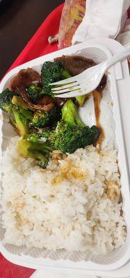 The worest Chinese restaurant! Before w. Broccoli: 80% rice, 15% Broccoli, and 5% beef.
