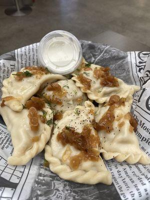 Potatoe Mushroom Dumplings (Perogies)