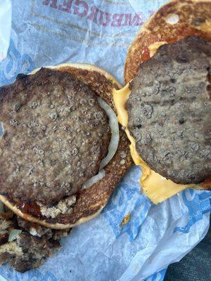 mutilated looking meat pattie