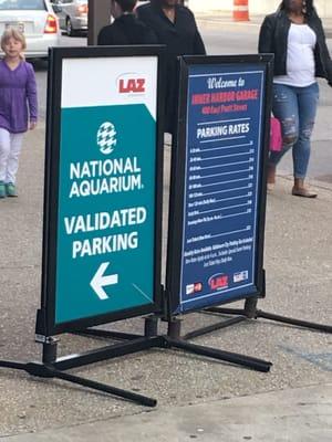 Nothing shows validation at the aquarium is not for the full amount. Be prepared to still pay at least another $15.