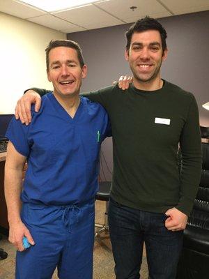 Dr. Rhem and I immediately post op.