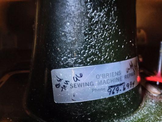 O'Brien Sewing Machine In-Home Repair