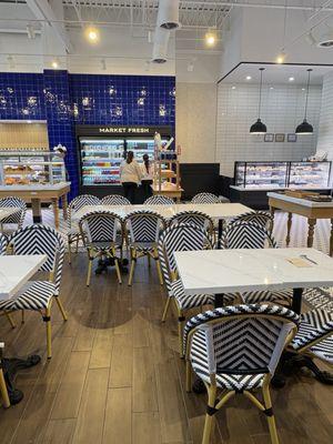 Spacious seating area