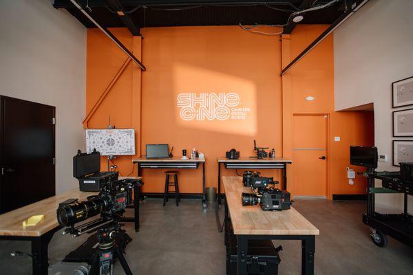 Shine Cine Camera Prep Space