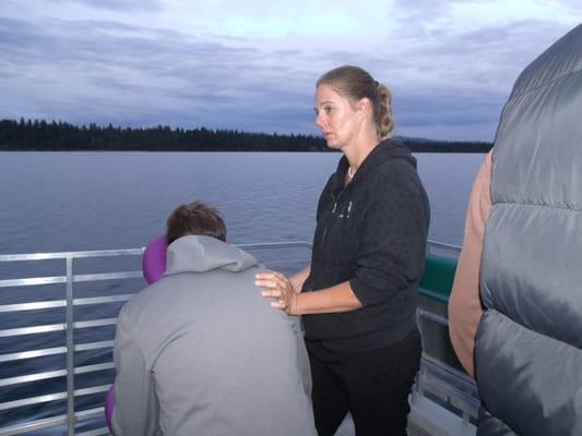 Chair massage on the boat