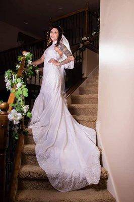 Dress design & build by Kristy McManus, Topnotch Design Incorporated Bride: Shaylee Farrell Photographer: Missy Anderson used by permission