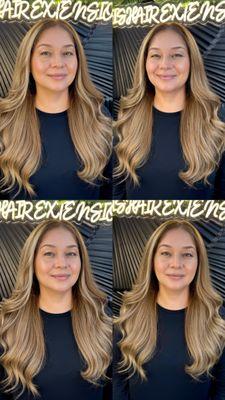Golden blonde balayage