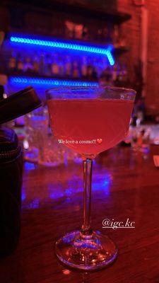 Cosmopolitan martini!