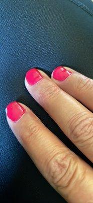 Where Phil nails made a disaster of my nails