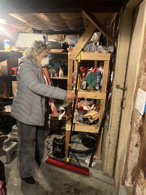 Walk through with adjuster to get the scope of work.