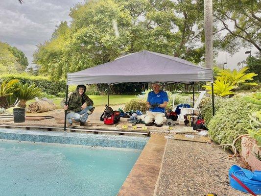 Rain or shine we get it done!