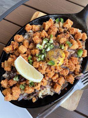 Chicken sisig (note that it contains tofu as well)