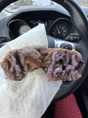 Blueberry cake donut