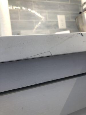 They installed after fixing a huge chip and did not tell me. This isn't the only chip