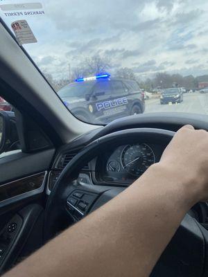 Right after he pulled me over he targeted another black citizen as well