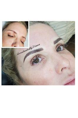 Microblading-client wanted darker at touch up. Stunning!