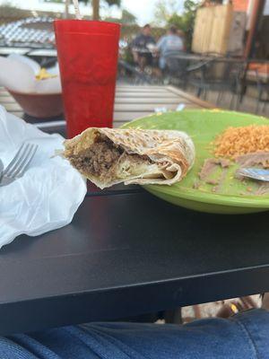 Half bean half cheese idk how though?