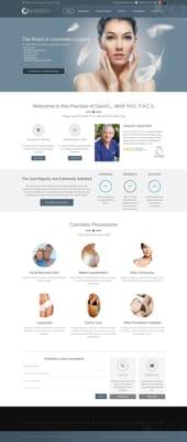 This website is designed for a local doctor, Dr. Wolf. His old designer charged $1,000 for very little. Sandia Digital does more for less.