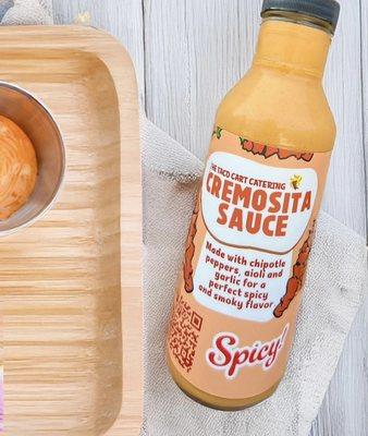 One of our signature sauces "Cremosita" pairs well with Fish, Shrimp & Chicken!