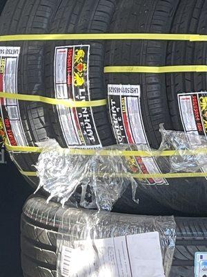 The first tires that has sit here for a week