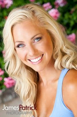 Actual client photo. Hair & Makeup by Tamera. Photography James Patrick.